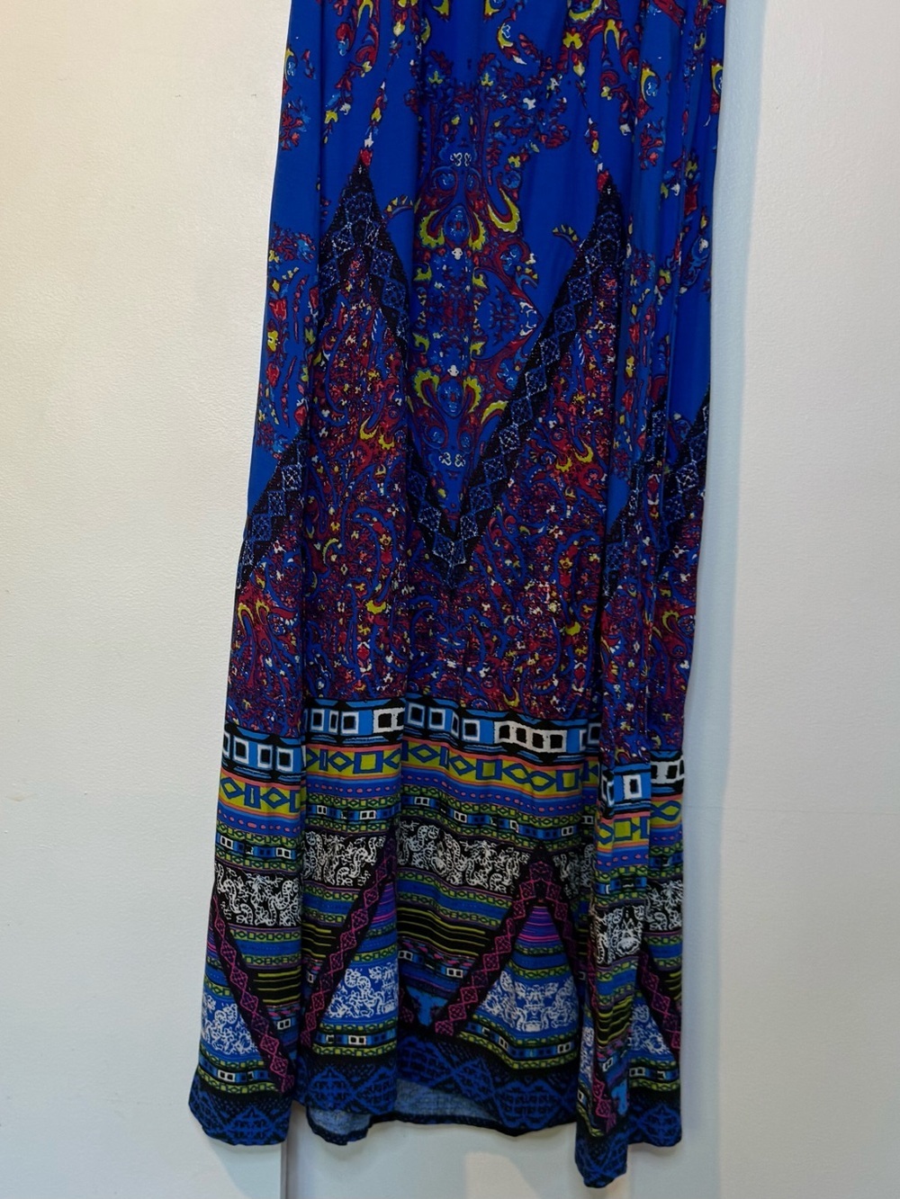 Flying Tomato Royal Blue Boho Floral Maxi Dress - Picture 3 of 8